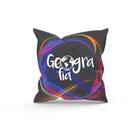 Almofada Decorativa Cheia C/ Zíper 25x25 Geografia