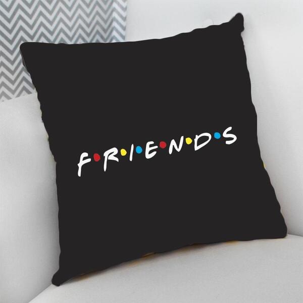 Almofada Decorativa Cheia C/ Zíper 25x25cm  Friends