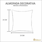 Almofada Decorativa Cheia C/ Zíper 25x25cm  Grécia