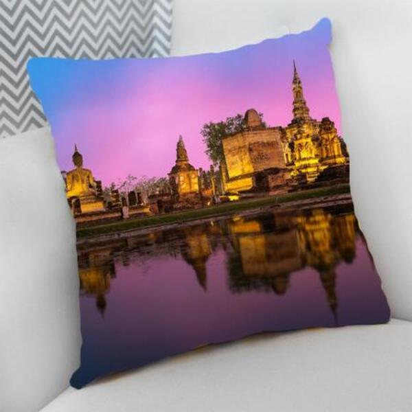 Almofada Decorativa Cheia C/ Zíper 25x25cm  Tailândia