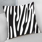 Almofada Decorativa Cheia C/ Zíper 25x25cm  Zebra