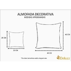 Almofada Decorativa Cheia C/ Zíper 25x25cm Too Gay For This W
