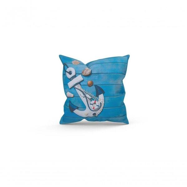 Almofada Decorativa Cheia C/ Zíper 40x40 Âncora