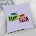 Almofada Decorativa Cheia C/ Zíper 40x40 Aniversário Minha Mã