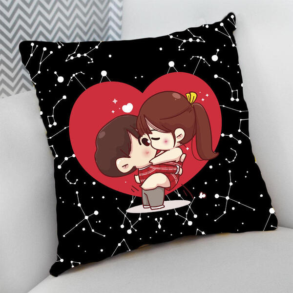Almofada Decorativa Cheia C/ Zíper 40x40 Dia Dos Namorados Be