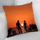 Almofada Decorativa Cheia C/ Zíper 40x40cm  Motos No Por Do S