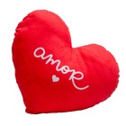 Almofada Decorativa Coração Médio Vermelha Amor Vermelho