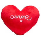 Almofada Decorativa Coração Médio Vermelha Amor Vermelho
