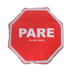 Almofada Decorativa Criativa Placa Pare De Ser Chato Vermelho