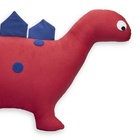 Almofada Decorativa Dinossauro Azul E Vermelho