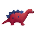 Almofada Decorativa Dinossauro Azul E Vermelho