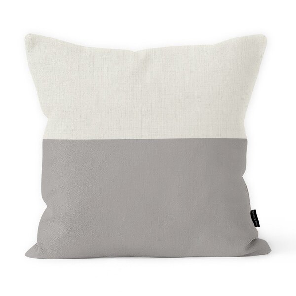 Almofada Decorativa Finezza Em Linho Cru Cinza - 45x45