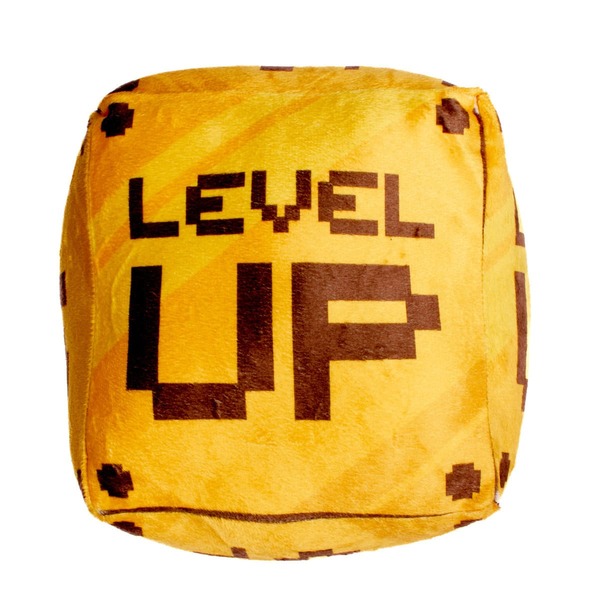 Almofada Decorativa Infantil Cubo 25 Cm Level Up Amarelo