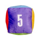 Almofada Decorativa Infantil Cubo 25 Cm Números Verde