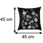 Almofada Decorativa Jasmim Café E Capuccino 45x45 Cm