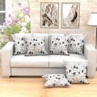 Almofada Decorativa Jornal Grande 60cm X 60cm Com Refil Jacqu