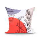 Almofada Decorativa Laranja Estampada Para Sala Ou Quarto 45c