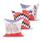 Almofada Decorativa Laranja Estampada Para Sala Ou Quarto 45c