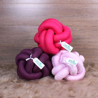 Almofada Decorativa Nó Pink, Roxo E Rosa 3 Unidades