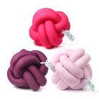 Almofada Decorativa Nó Pink, Roxo E Rosa 3 Unidades
