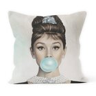 Almofada Decorativa Own Audrey Hepburn Chiclete - 45x45 Cm