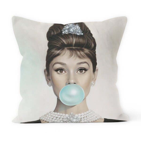 Almofada Decorativa Own Audrey Hepburn Chiclete - 45x45 Cm