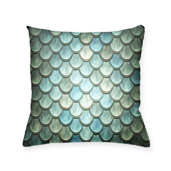 Almofada Decorativa Own Escamas Verde - 45x45 Cm