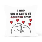 Almofada Decorativa Own Flork 1 Ano Que A Gente Se (aguenta)