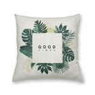 Almofada Decorativa Own Folhas Verdes Good Vibes - 45x45 Cm