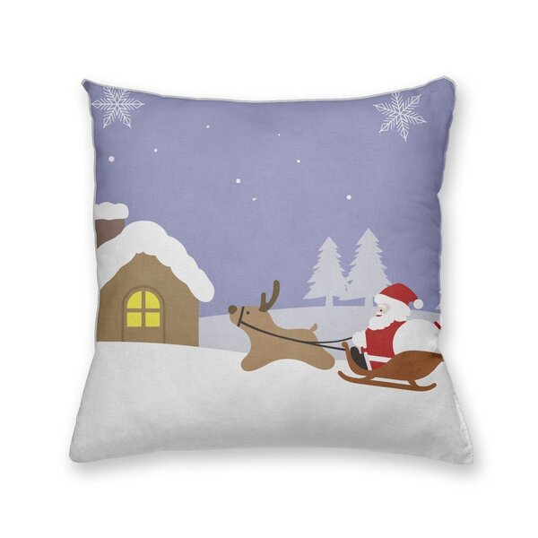 Almofada Decorativa Own Papai Noel No Trenó - 45x45 Cm