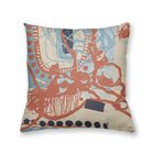 Almofada Decorativa Own Pintura Abstrata Laranja - 45x45 Cm