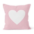 Almofada Decorativa Own Rosa Coração - 45x45 Cm