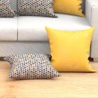 Almofada Decorativa Para Sala Amarela 60cm X 60cm 2 Unidades