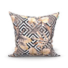 Almofada Decorativa Para Sala Preta Nord Tecido Jacquard 45cm