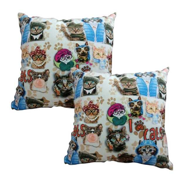 Almofada Decorativa Para Sofá 2 Almofadas Decorativas Estampa