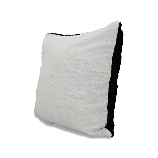 Almofada Decorativa Peluciada Dupla Face Preto E Branco Pelo