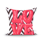 Almofada Decorativa Quarto Vermelha Love Gratidão 45cm X 45cm