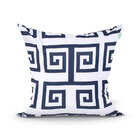 Almofada Decorativa Rosa E Azul Estamoada 3 Unidades 45cm X 4