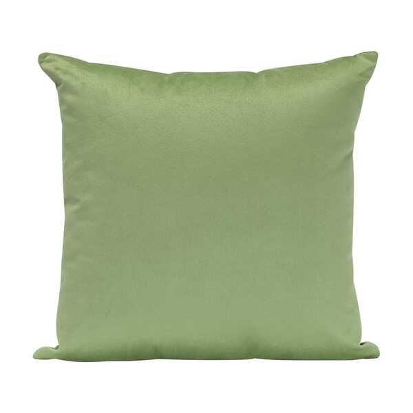 Almofada Decorativa Verde Claro - 45x45 - Veludo (com Enchime
