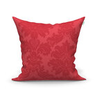 Almofada Decorativa Vermelha E Preta Jacquard 60cm X 60cm 2 U