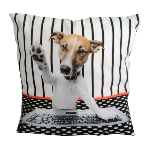 Almofada Digital Cachorro 42x42 Colorido Alm-an-62 Uniart