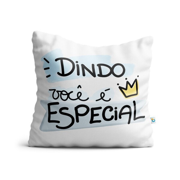 Almofada Dindo Você É Especial - Almofada Preta