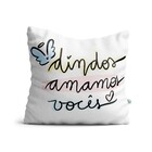 Almofada Dindos Amamos Vocês - Almofada Lilas