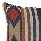 Almofada Retangular Dupla Face Kilim Algodão Bege 30x50cm Jacquard Tecidos