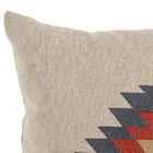 Almofada Quadrado Dupla Face Kilim Algodão Bege 43x43cm Jacquard Tecidos