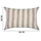 Almofada Retangular Eligio Poliéster Natural 60x40x3cm Inspire