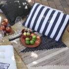 Almofada Retangular Eligio Algodão Preto 40x60cm