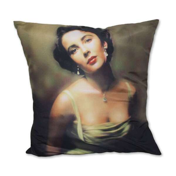 Almofada Elizabeth Taylor Colorido 42x42cm Uniart