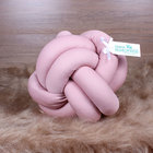 Almofada Em Formato De Nó Rosa, Rosê E Cinza 3 Undiades