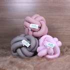 Almofada Em Formato De Nó Rosa, Rosê E Cinza 3 Undiades